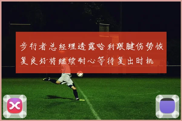 步行者总经理透露哈利跟腱伤势恢复良好将继续耐心等待复出时机